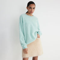 Simple Solid Color Knitted  Loose Casual Sweater