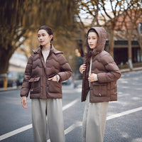 Hooded Cotton Jacket Women's Thickened Middle-aged And Elderly Coat