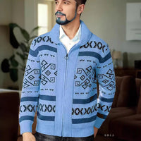 Slim-fit High-quality Men's Knit Cardigan