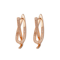 Geometric Copper Micro Earrings