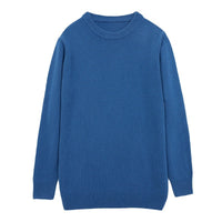 Men's Thickened Pullover Sheep Fur Sweater Loose Round Neck Solid Color Sweater