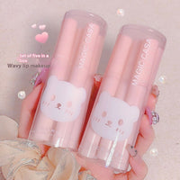 Makeup Lip Lacquer Six Suit Bubble Bear Water Light Mirror