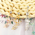 European And American Simple Butterfly Flower Belly Button Button Body Piercing Accessories Nightclub
