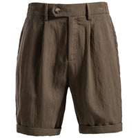 Business-Casual Lyocell Cotton Shorts Old Money Style