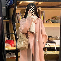 Fashionable Knee-length Mid-length Wool Coat For Women