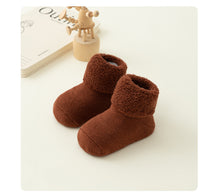 Newborn Baby AutumnWinter Terry-Style Fleece-Lined Non-Slip Floor Socks