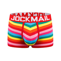 Striped Rainbow Personalized Tide Boys Quadrangular Shorts