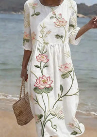 Casual Printed Temperament Long Skirt Girl