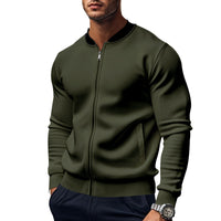 Long-sleeve Zipper Baseball Uniform Coat Jacket