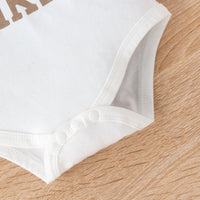 Girls' Letter Camisole Shorts Suit Summer
