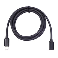 Male To Female Extension Cable Black Power Aluminum Alloy Shell