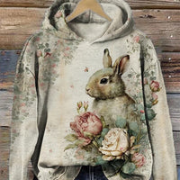 Womens Stylish Casual Crew-neck Hoodie