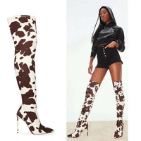Autumn And Winter New Fashion European And American Style Stiletto High Heels Over-the-knee Elastic Boots