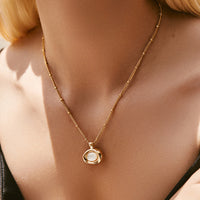 Retro Color-retaining Copper Necklace With A Chic Niche High-end Vibe