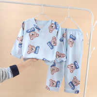 Children's Summer Thin Print Homewear Set